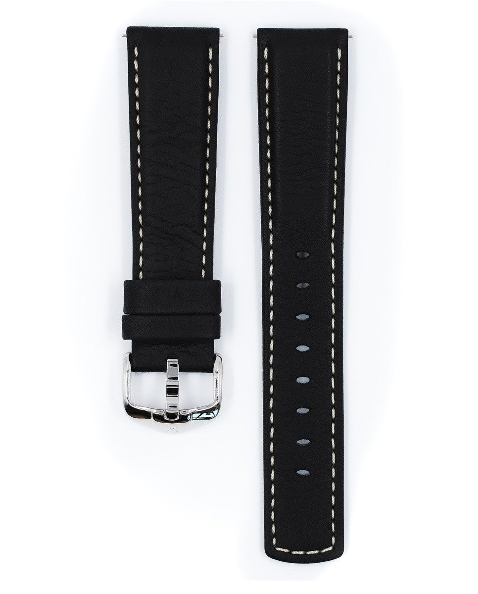 HIRSCH MARINER L BLACK CALF 18/16MM