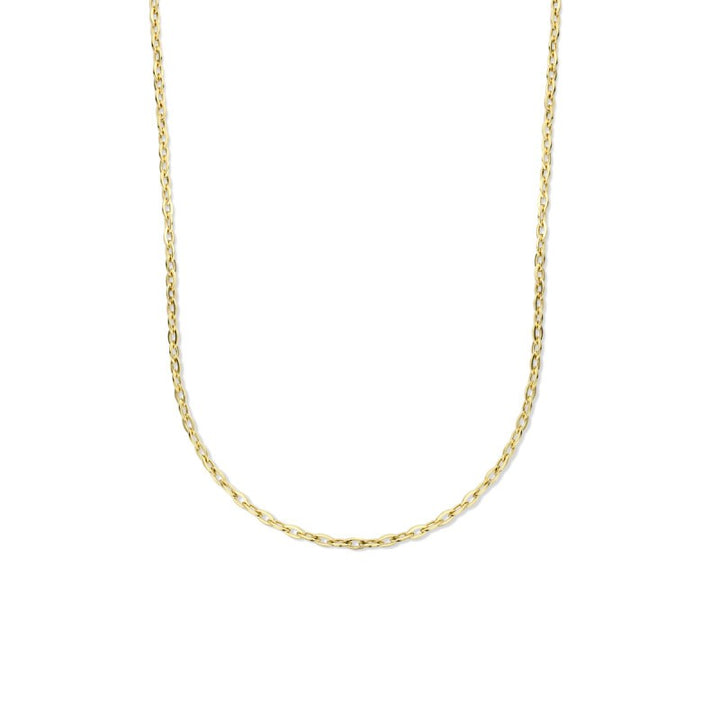 8 Karaat Geelgouden Geslepen Anker Collier 1,4 mm – 42 cm