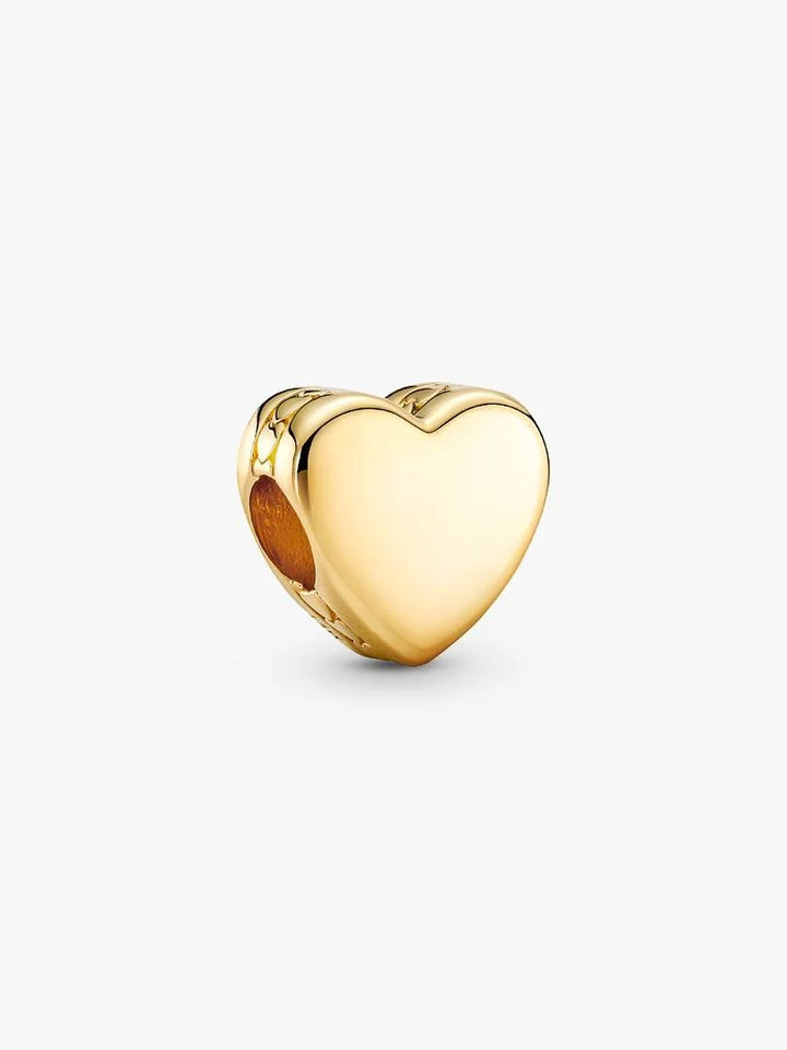 PANDORA GOUDKLEURIGE ENGRAVABLE HEART BEDEL 762015