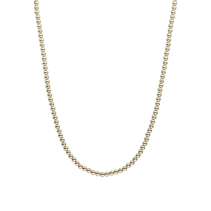 Sparkling jewels Beaded Necklace 4 mm Goudkleurig – NLK-G-4MM-042