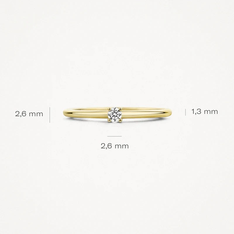Blush Jewels ring 1200YZI - 14k Geelgoud