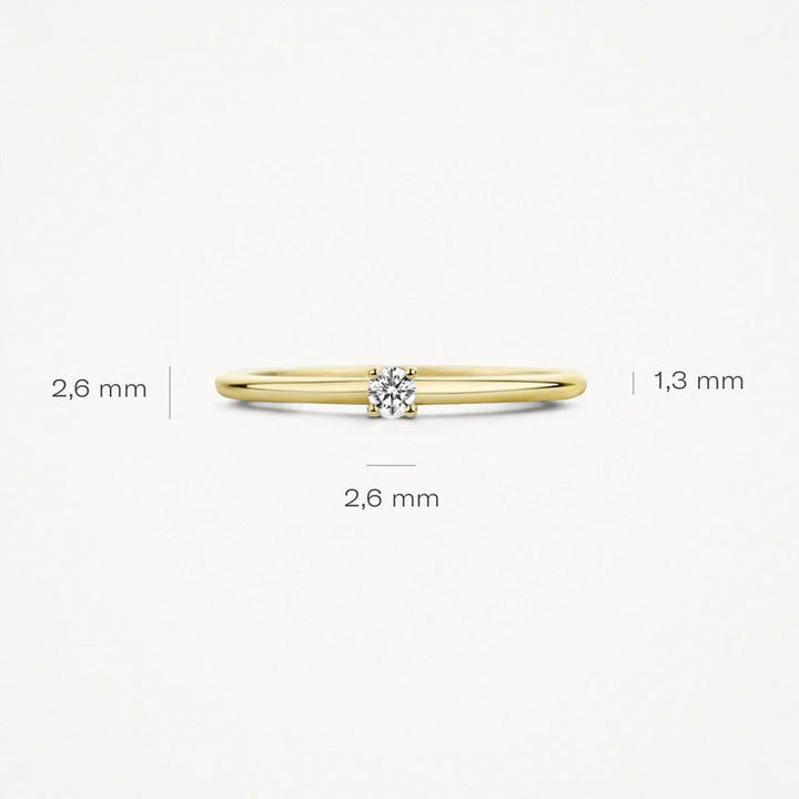 Blush Jewels ring 1200YZI - 14k Geelgoud