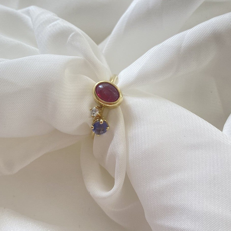 Goudsmid Vera 14 karaats geelgouden ring Tess