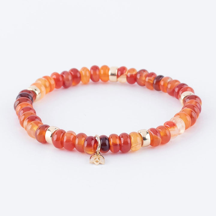 Y&amp;G Armband 14k geelgoud met Carneool - 7008