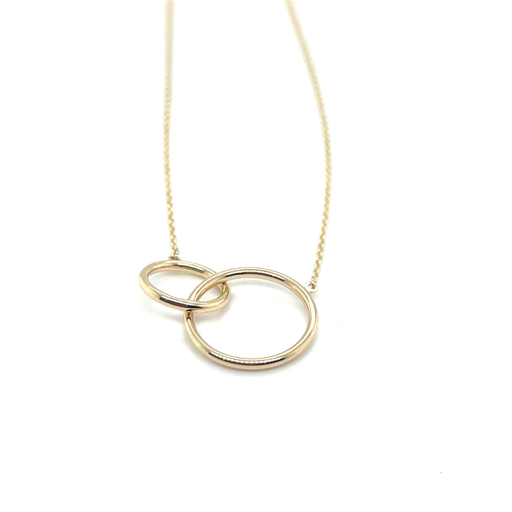 4 kt collier symbol chain circle flexibel 42-45 cm