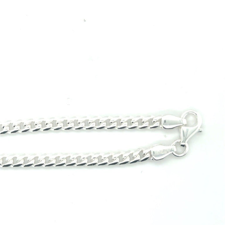 Zilveren Massieve Gourmet Armband 4 mm – 21cm