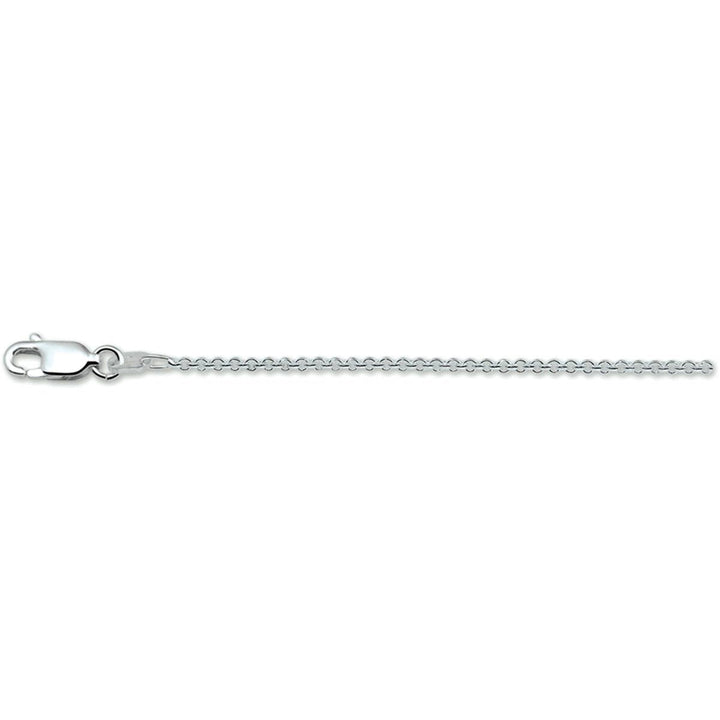 zilveren collier anker rond 1,5 mm