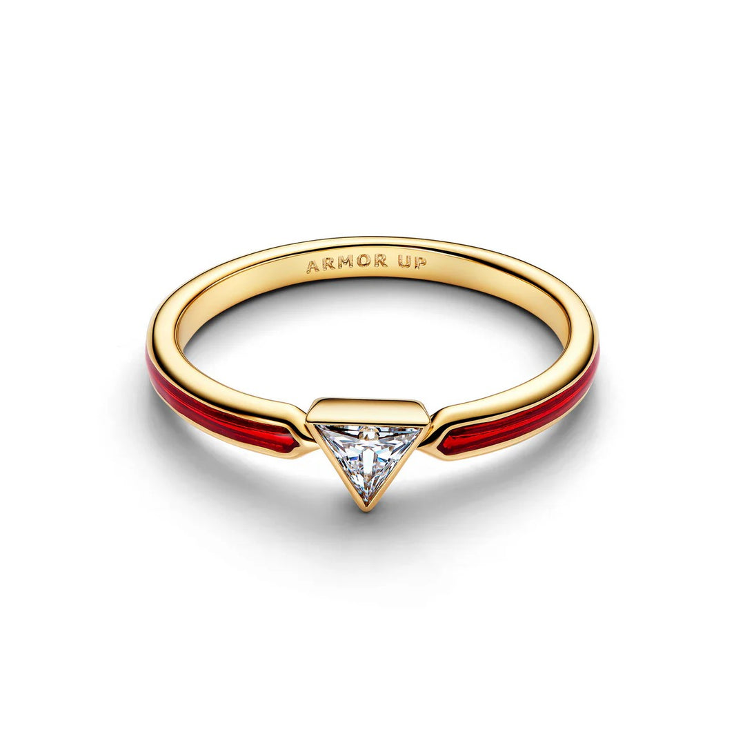 Pandora Marvel Iron Man Ring 164211C01 Verguld met Zirkonia