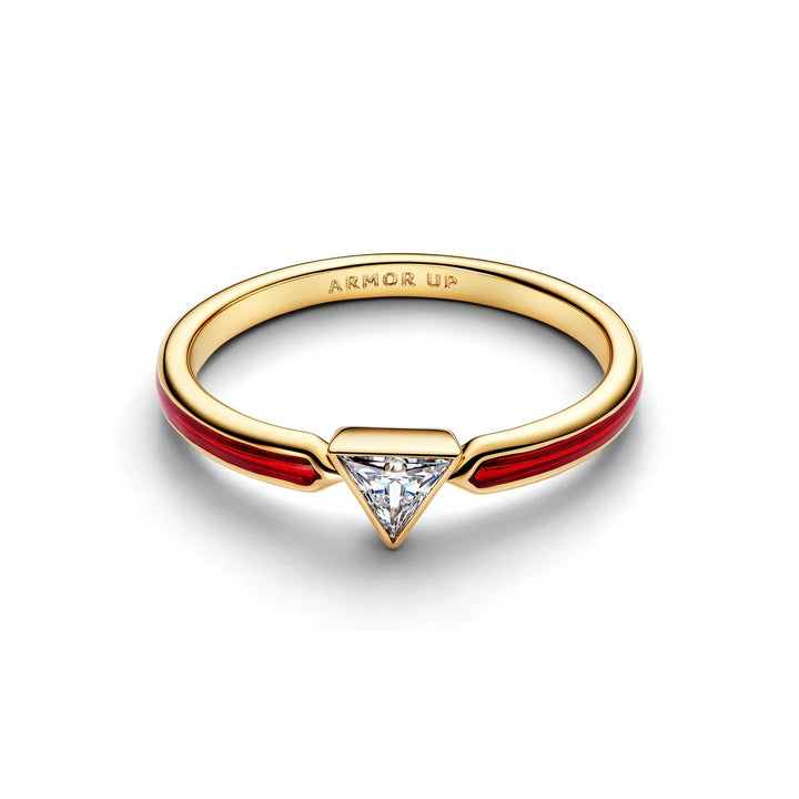 Pandora Marvel Iron Man Ring 164211C01 Verguld met Zirkonia
