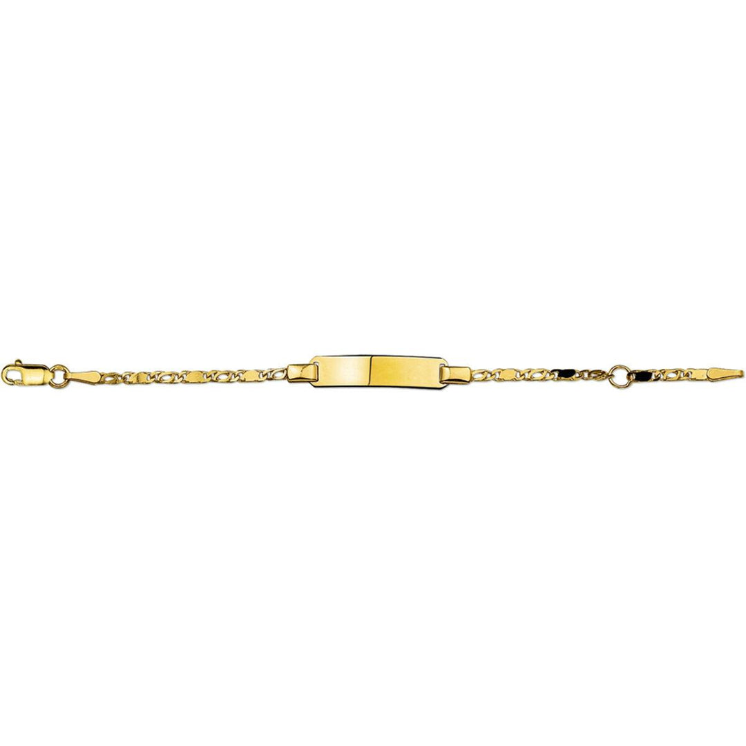 14 kt graveerarmband 13-15 cm