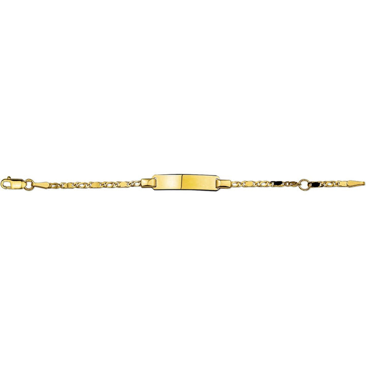 14 kt graveerarmband 13-15 cm
