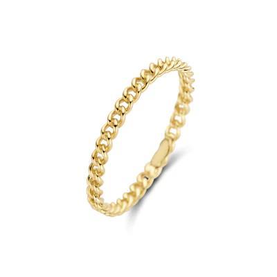 blush 14k goud schakel ring