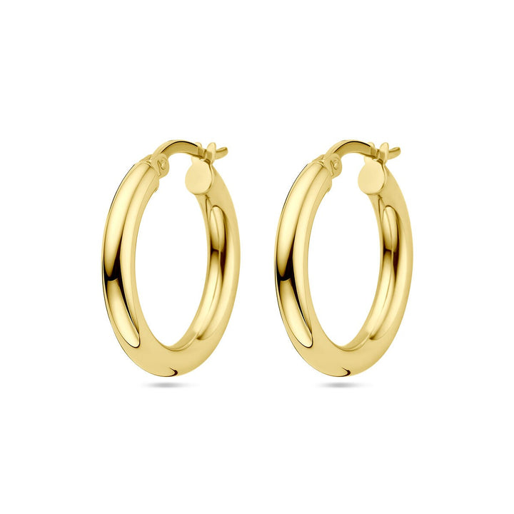 14 kt Oorringen rond 3,0 mm – 14 karaat geelgoud