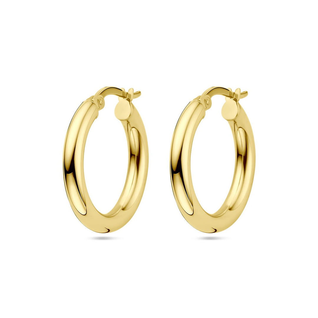 14 kt Oorringen rond 3,0 mm – 14 karaat geelgoud
