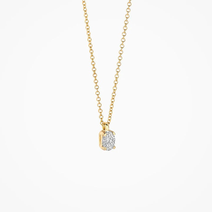 Lab Diamonds Ketting 14 kt Geelgoud met Lab Grown Diamant – LG3015Y

 0.15 ct