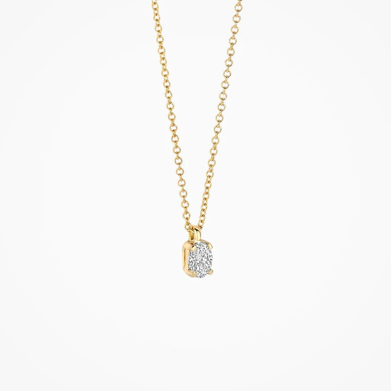 Lab Diamonds Ketting 14 kt Geelgoud met Lab Grown Diamant – LG3015Y

 0.15 ct
