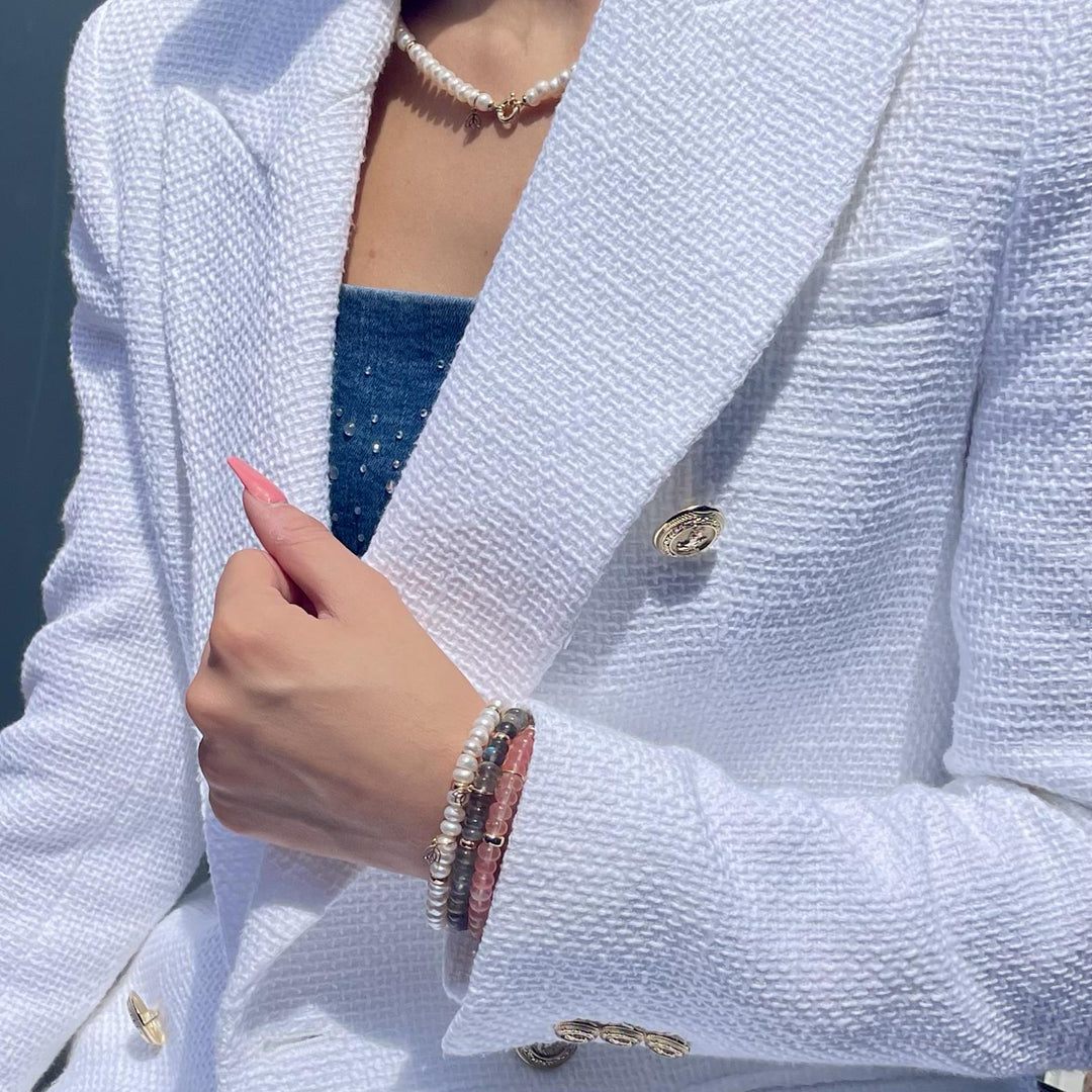 Y&amp;G Zoetwater Parels | Parel armband &amp; 14kt goud P7000