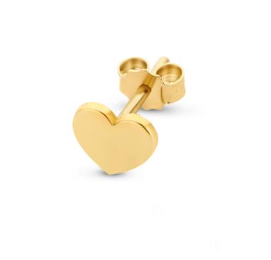Vintage heart Earring Single piece 14 kt