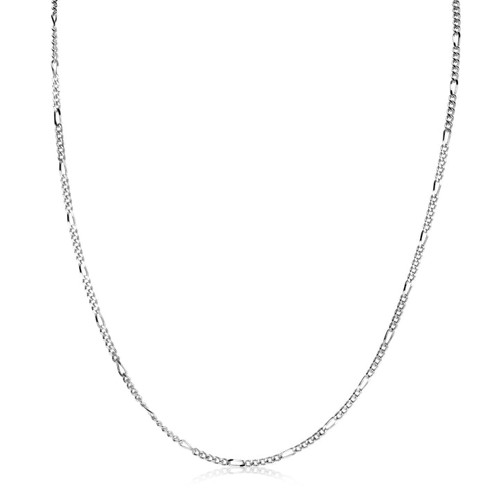 ZINZI zilveren figaro ketting 45 cm – 1,7 mm (ZILC-F45)
