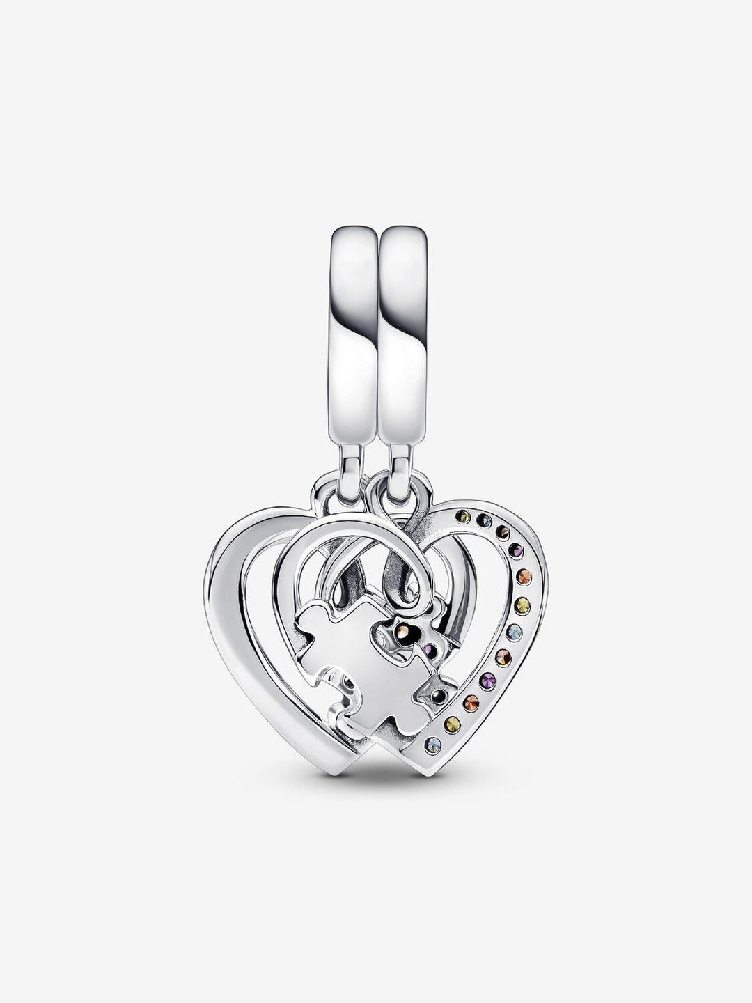 Puzzle Piece Hearts Splittable Friendship Hangende Bedel 792239C01