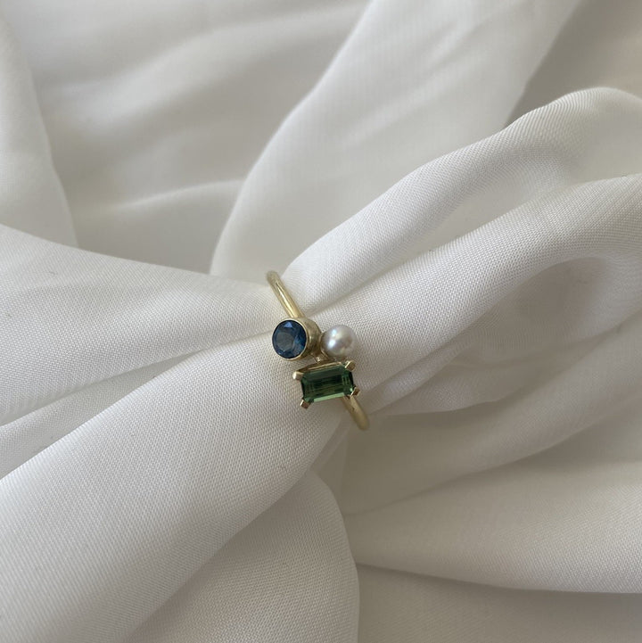 Goudsmid Vera 14 karaats geelgouden ring Daphne