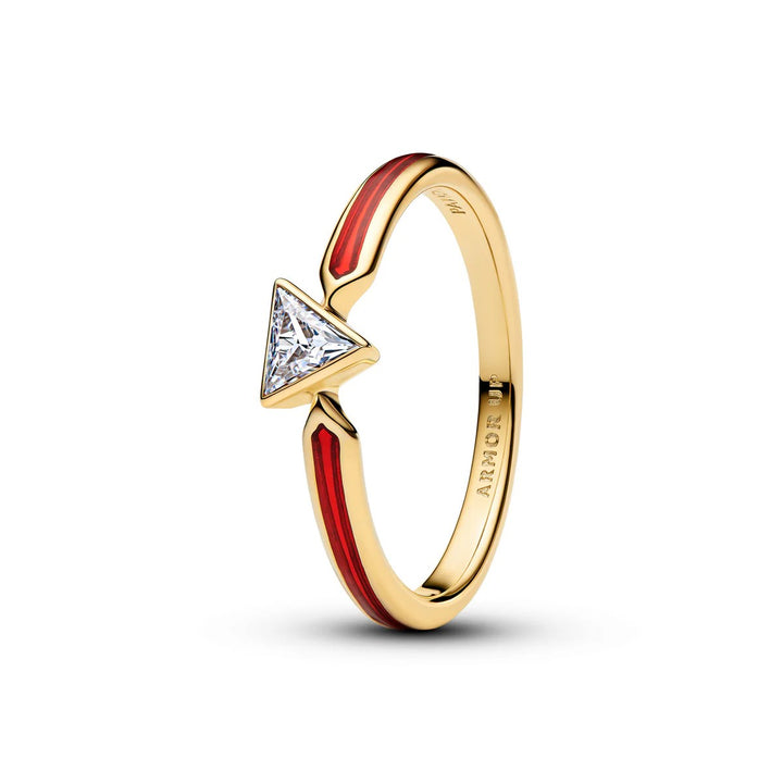 Pandora Marvel Iron Man Ring 164211C01 Verguld met Zirkonia