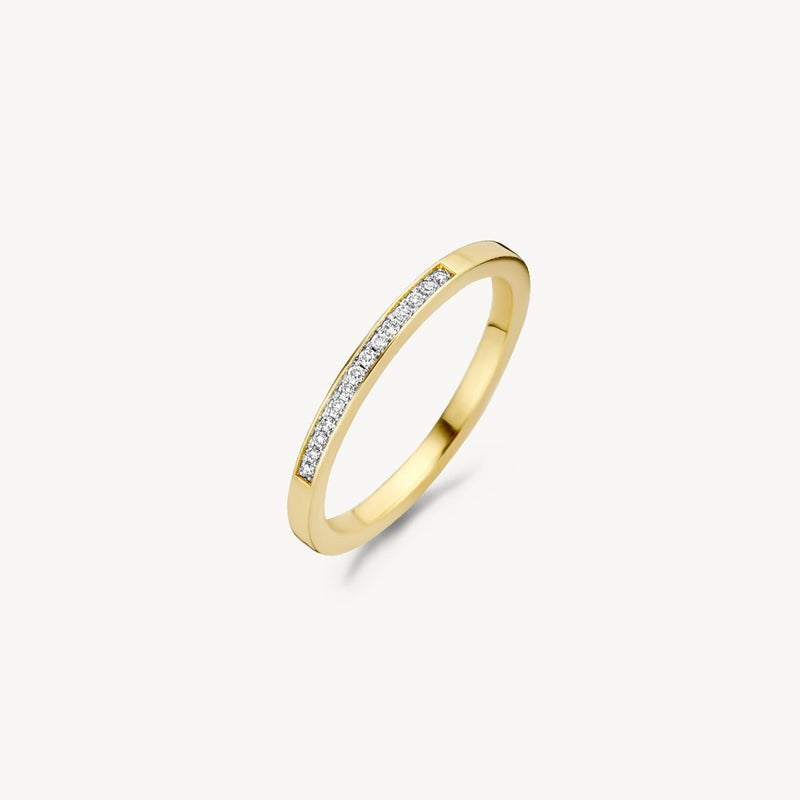 Blush bicolor ring van 14 karaat goud met diamant 1630BDI