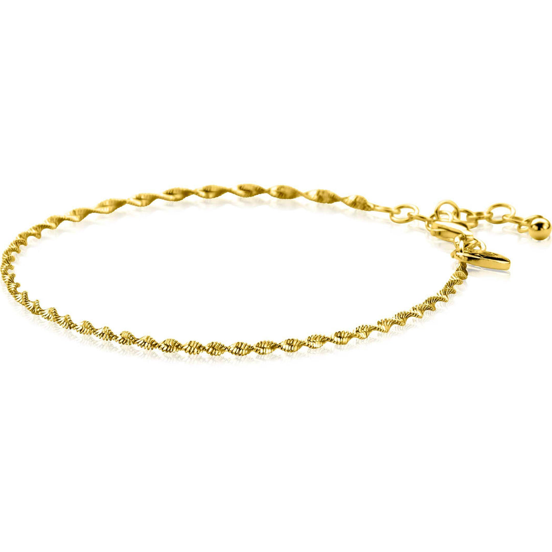 ZINZI gold plated zilveren singapore armband ZIA25