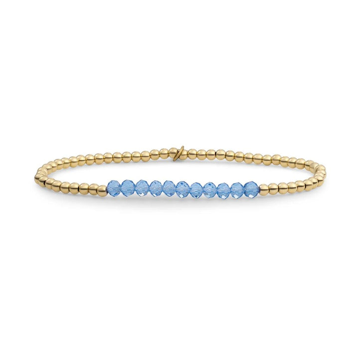 Bracelet | Aquamarine Universe - Gold 3mm