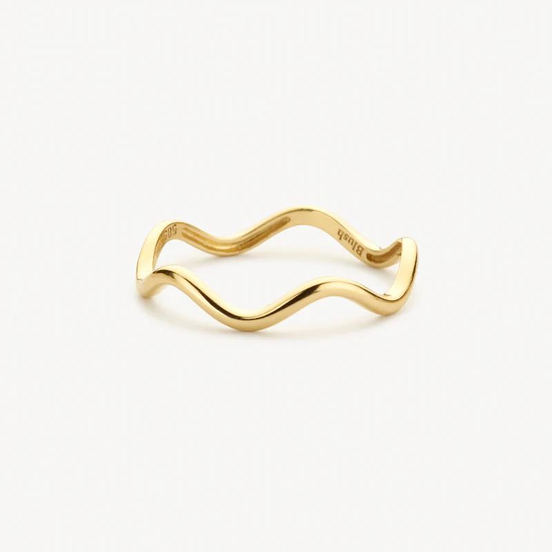 14k Blush Jewels geelgouden Ring 1261YGO – Golvend Design