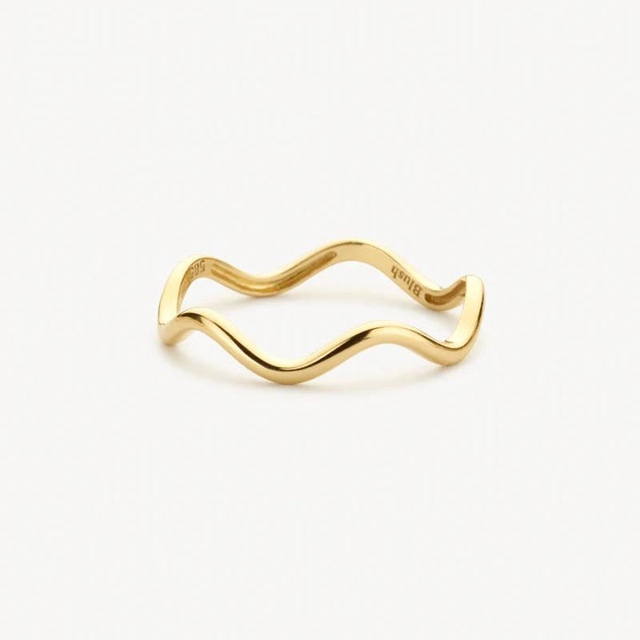 14k Blush Jewels geelgouden Ring 1261YGO – Golvend Design