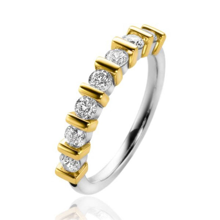 ring zinzi rijring bicolor met zirkonia ZIR2251-54