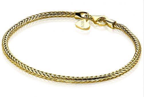 ZINZI vossenstaart armband double ZIA1287G