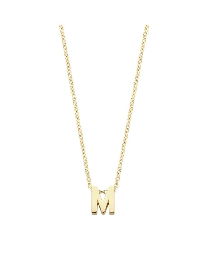 14k Geelgoud met letter M Collier 3155YGO
