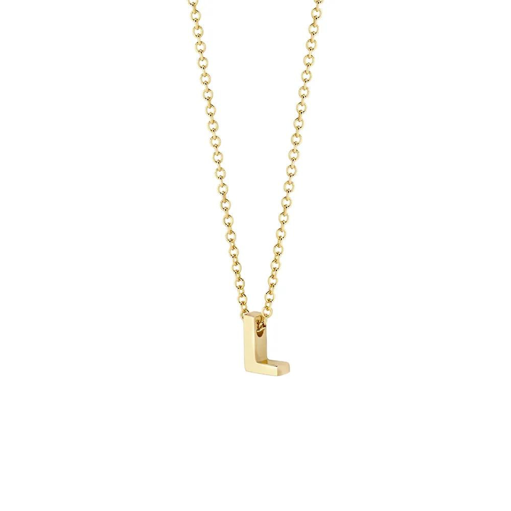 14k Geelgoud met letter J Collier 3155YGO