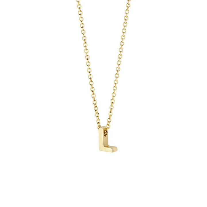 14k Geelgoud met letter J Collier 3155YGO