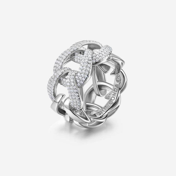 Pianegonda Tecum Band Ring – 925 Sterling Zilver met Pavé Zirkonia PCMR03