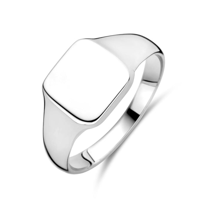 Zilveren graveer ring zegelring