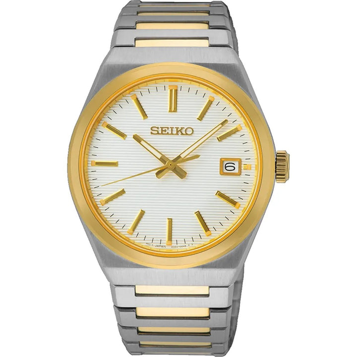 Seiko SUR558P1 Bicolor Herenhorloge met Datum