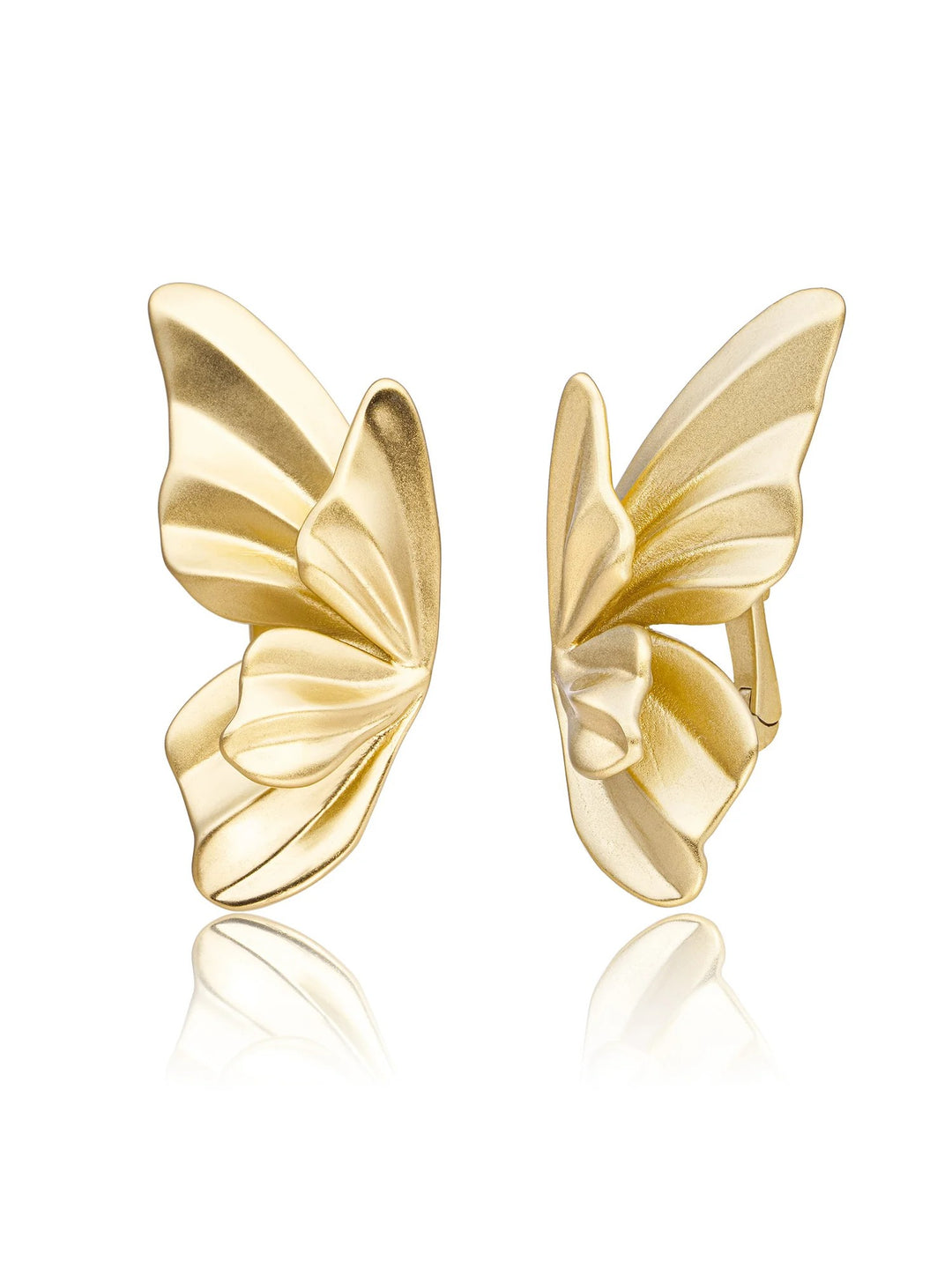 Sparkling Jewels Butterfly Push Back Oorbellen Gold Plated – EAG47