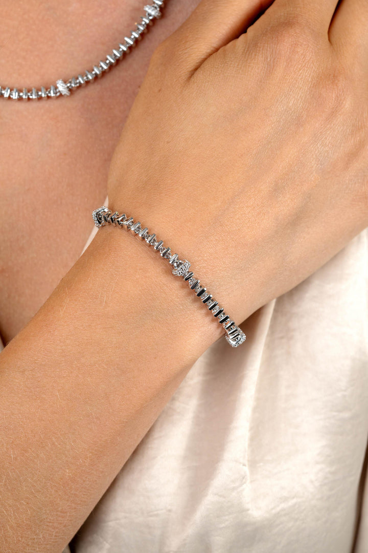 ZINZI zilveren vierkante schakel armband ZIA2678