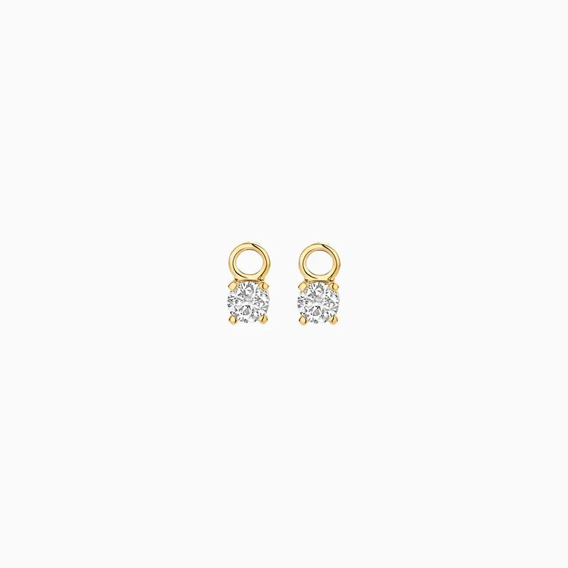 Lab Diamonds Oorbel Bedels 14 kt Geelgoud met Lab Grown Diamanten – LG9006Y/S