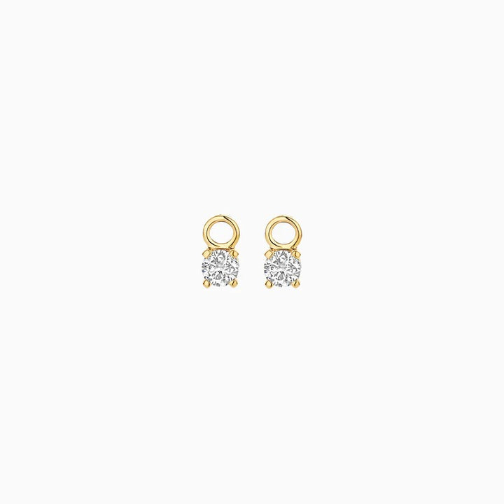 Lab Diamonds Oorbel Bedels 14 kt Geelgoud met Lab Grown Diamanten – LG9006Y/S