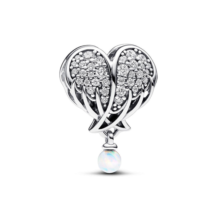 Pandora Sprankelende Engelenvleugels &amp; Hart Bedel 792980C01