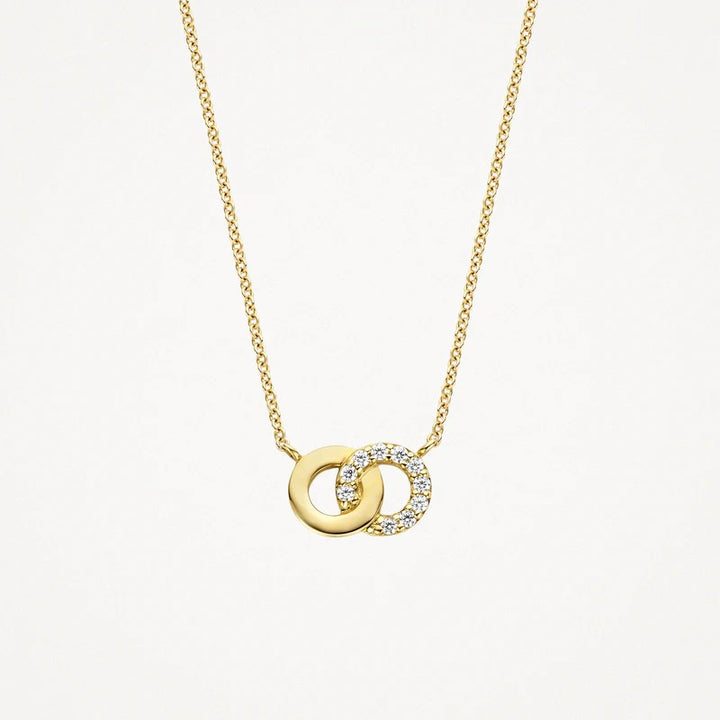 Collier 3126YZI - 14k Geelgoud met zirkonia
