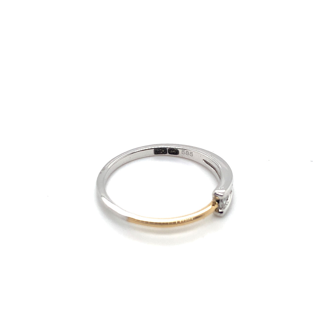 14K RING GG-WG WE-SI 3-0,07 CRT