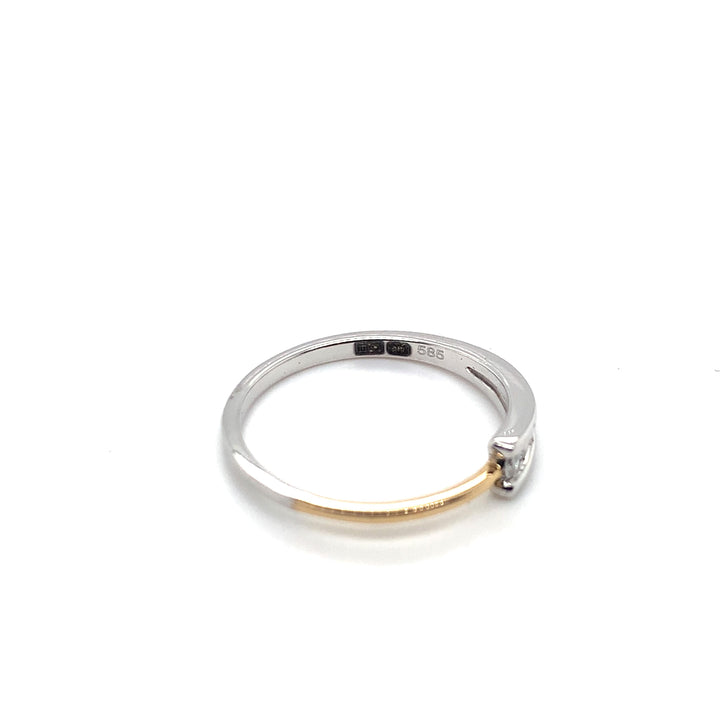 14K RING GG-WG WE-SI 3-0,07 CRT