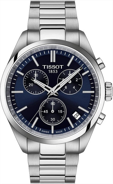 Tissot PR100 Chronograph blauw T1504171104100