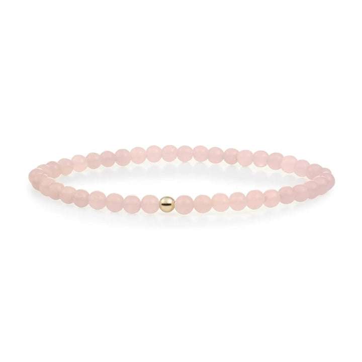 Rose Quartz Saturn small - Gold 4mm SBG-GEM13-ADD
