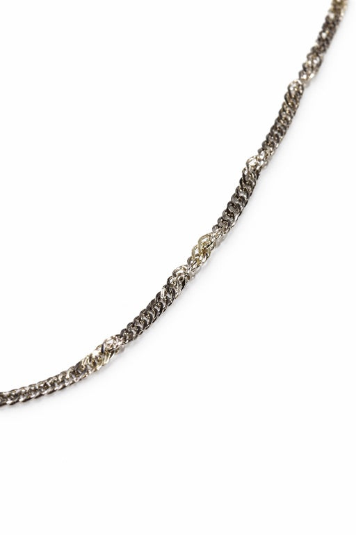 14 kt getoreerd bicolor plat gourmett 45 cm 2.4mm
